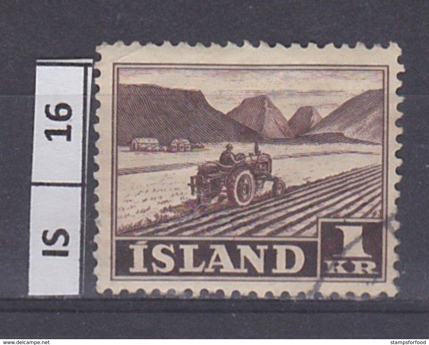 ISLANDA  1950	Lavoro, 1 Kr Usato - Usati