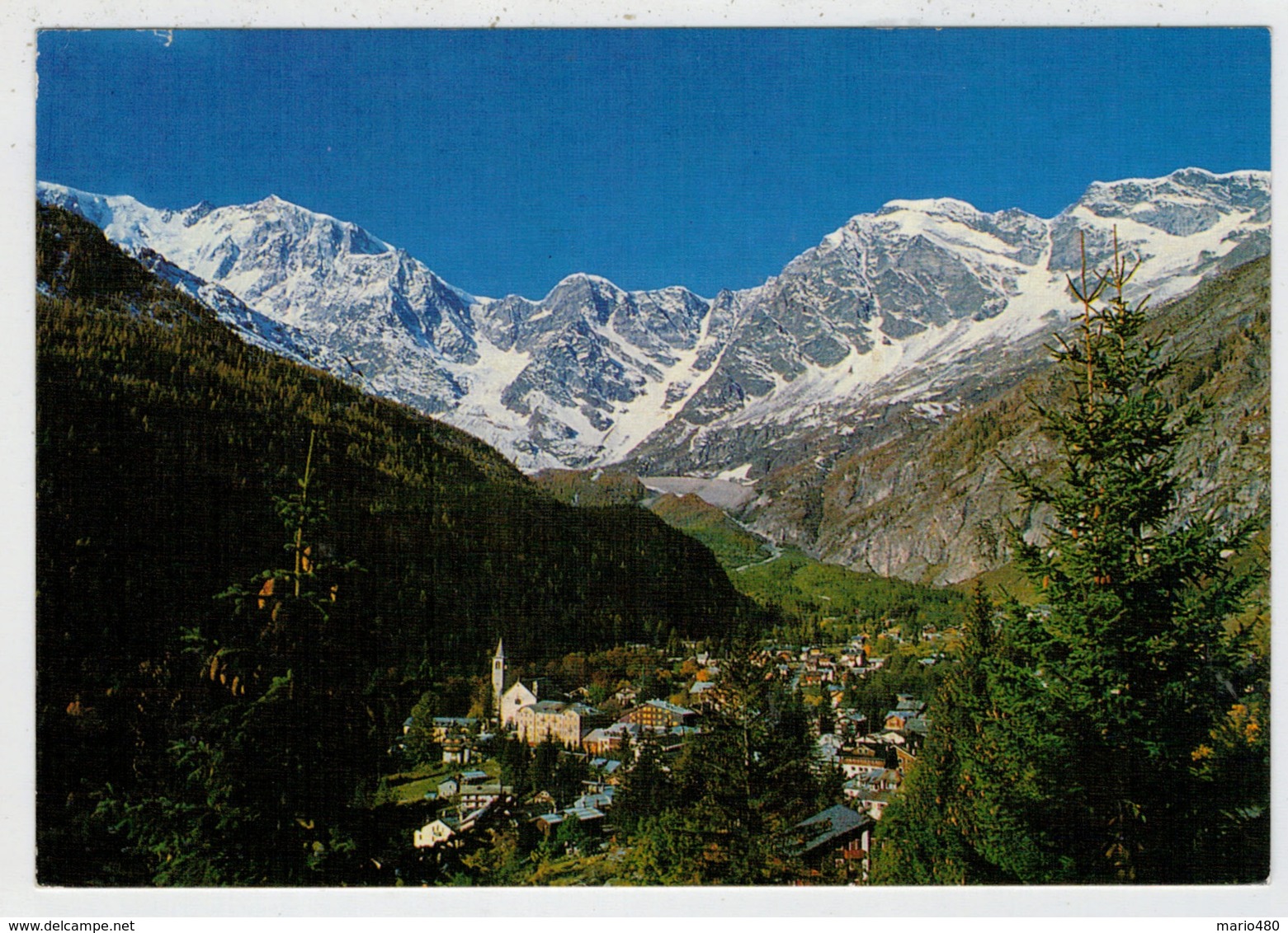 MACUGNAGA   PANORAMA  E  MONTE   ROSA             (VIAGGIATA) - Altri & Non Classificati