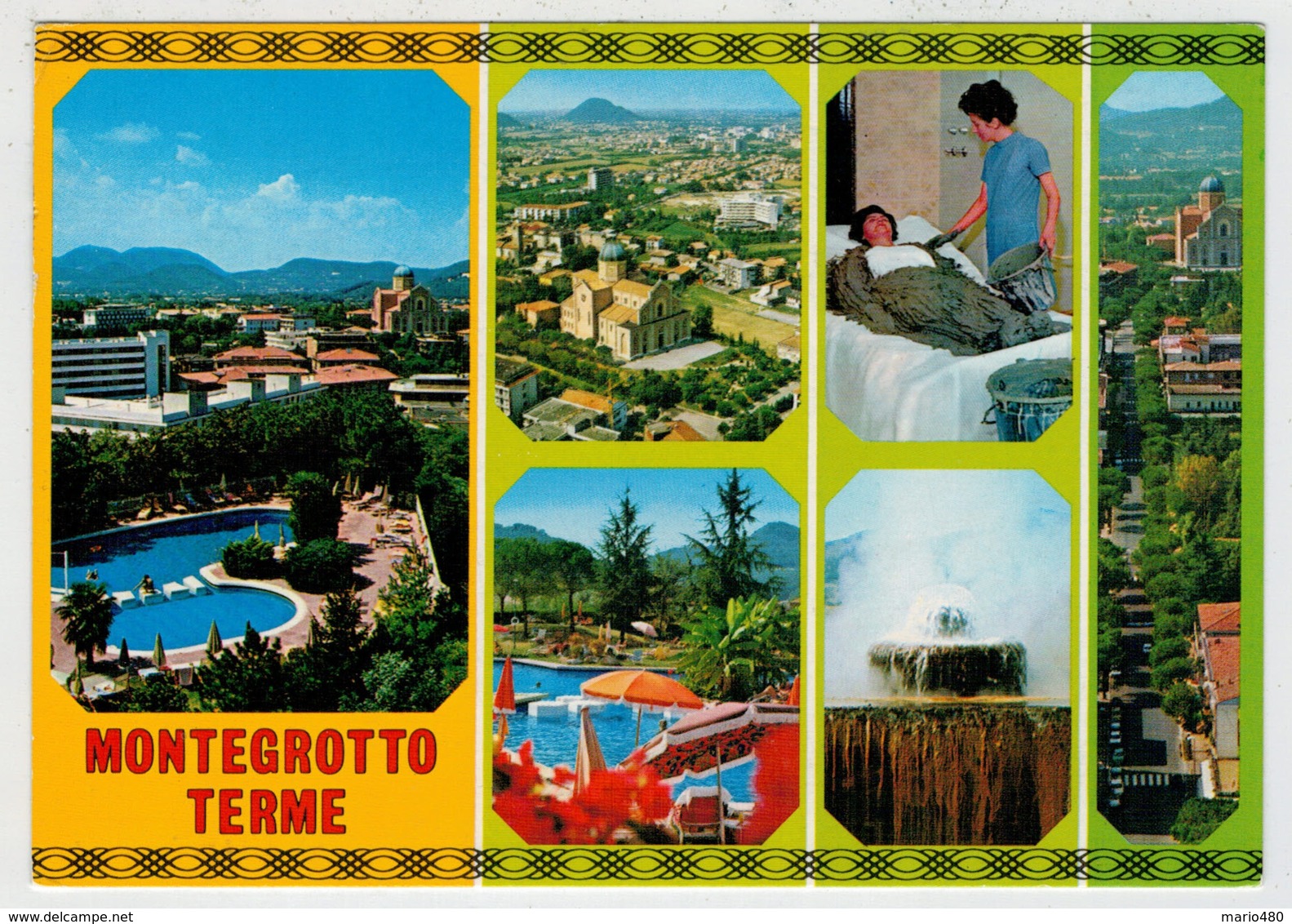 TERME  EUGANEE   MONTEGROTTO  TERME (PD)   STAZIONE  INTERNAZIONALE  DI CURA E  SOGGIORNO        (VIAGGIATA) - Altri & Non Classificati