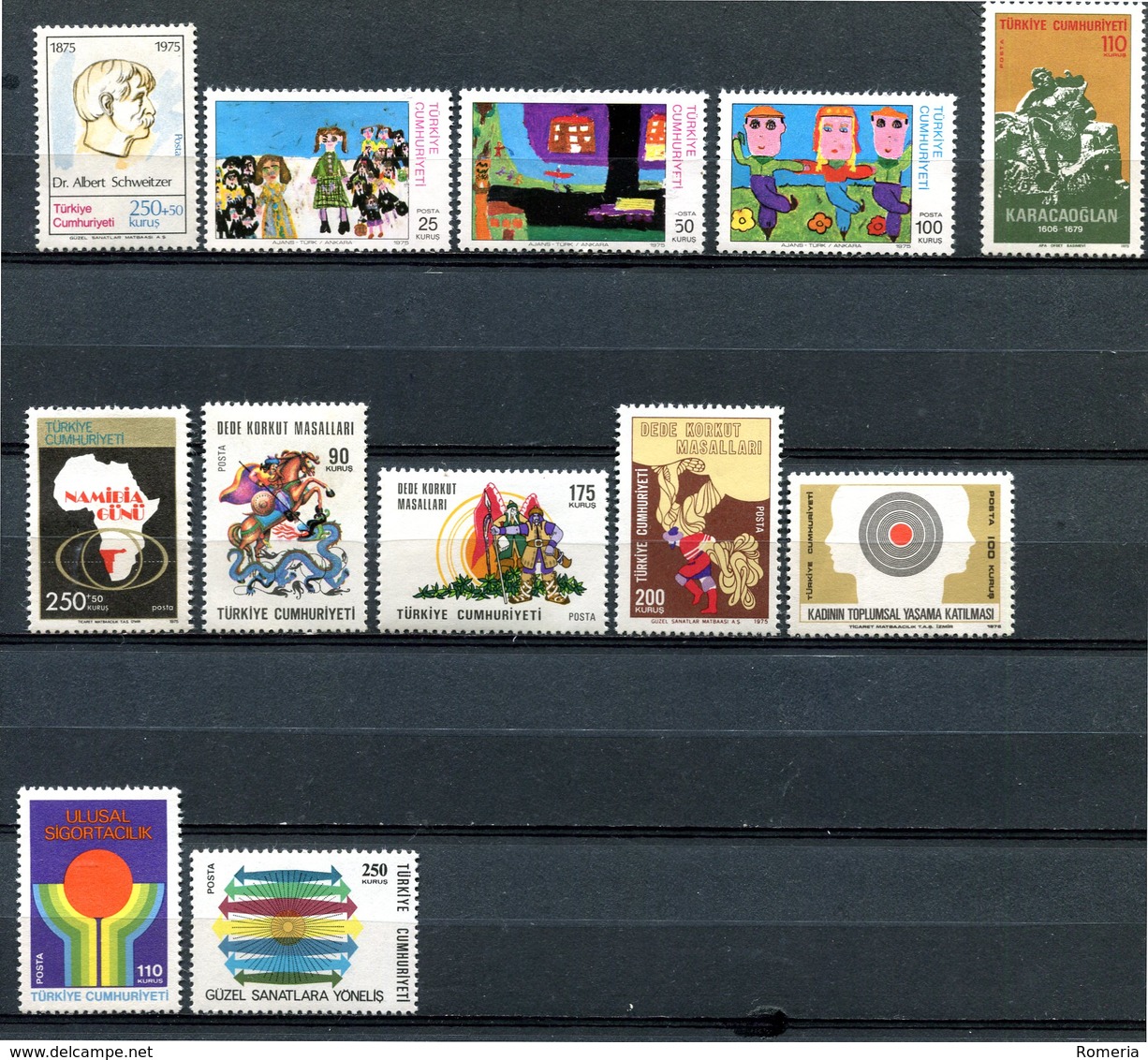 Turquie - 1975 - Lot Timbres ** - Nºs Dans Description - Unused Stamps