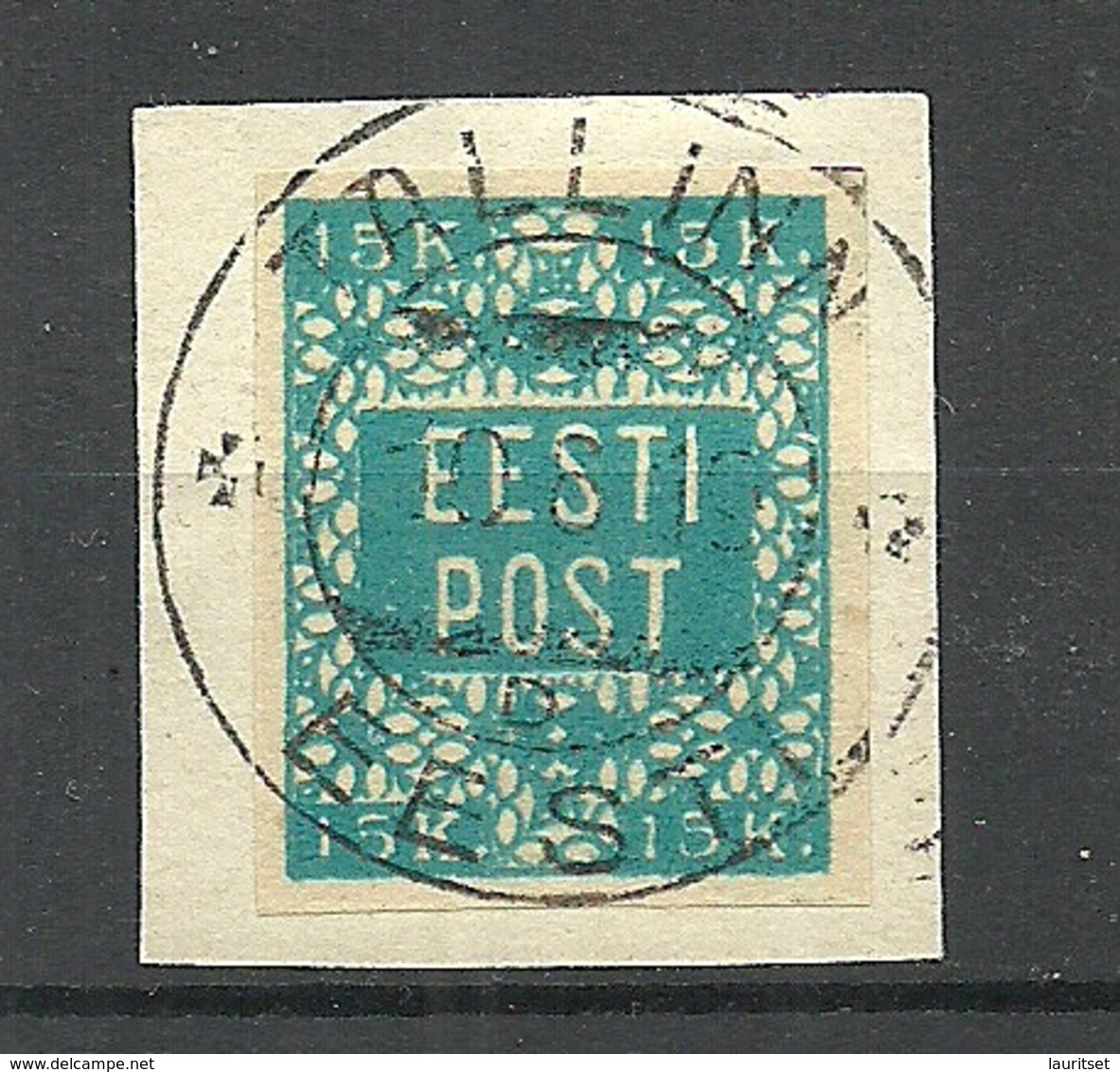 ESTLAND Estonia 1919 Michel 2 O Gut Gestempelt Auf Briefstück - Estonia
