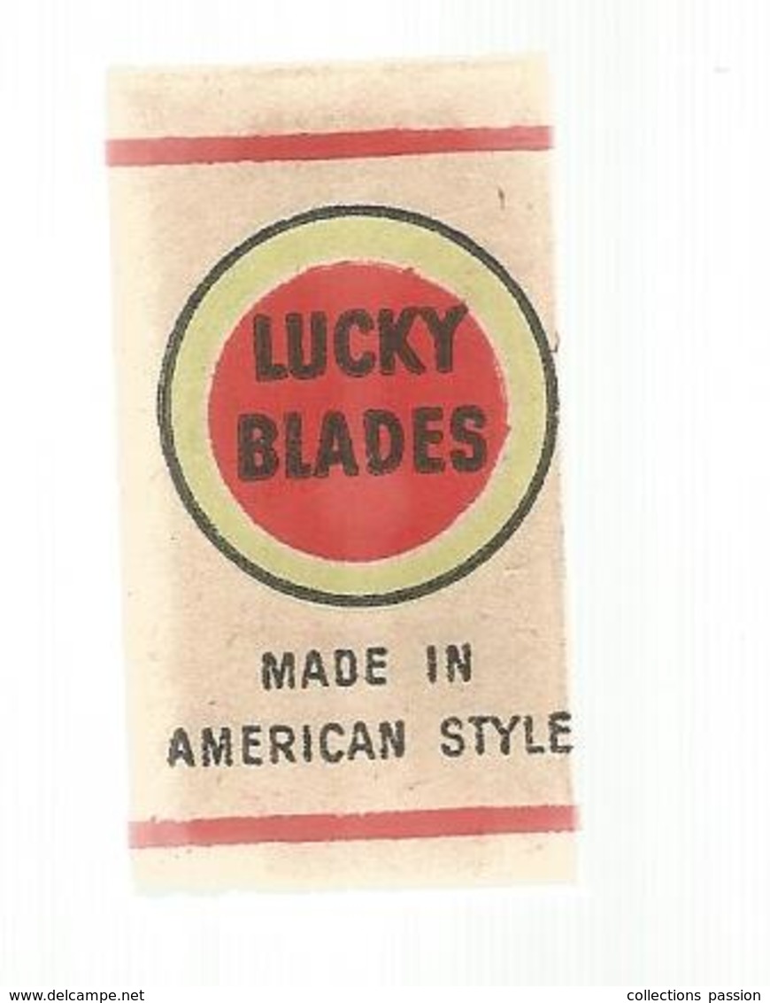 Lame De Rasoir ,  LUCKY BLADES , Made In American Style ,  2 Scans - Rasierklingen