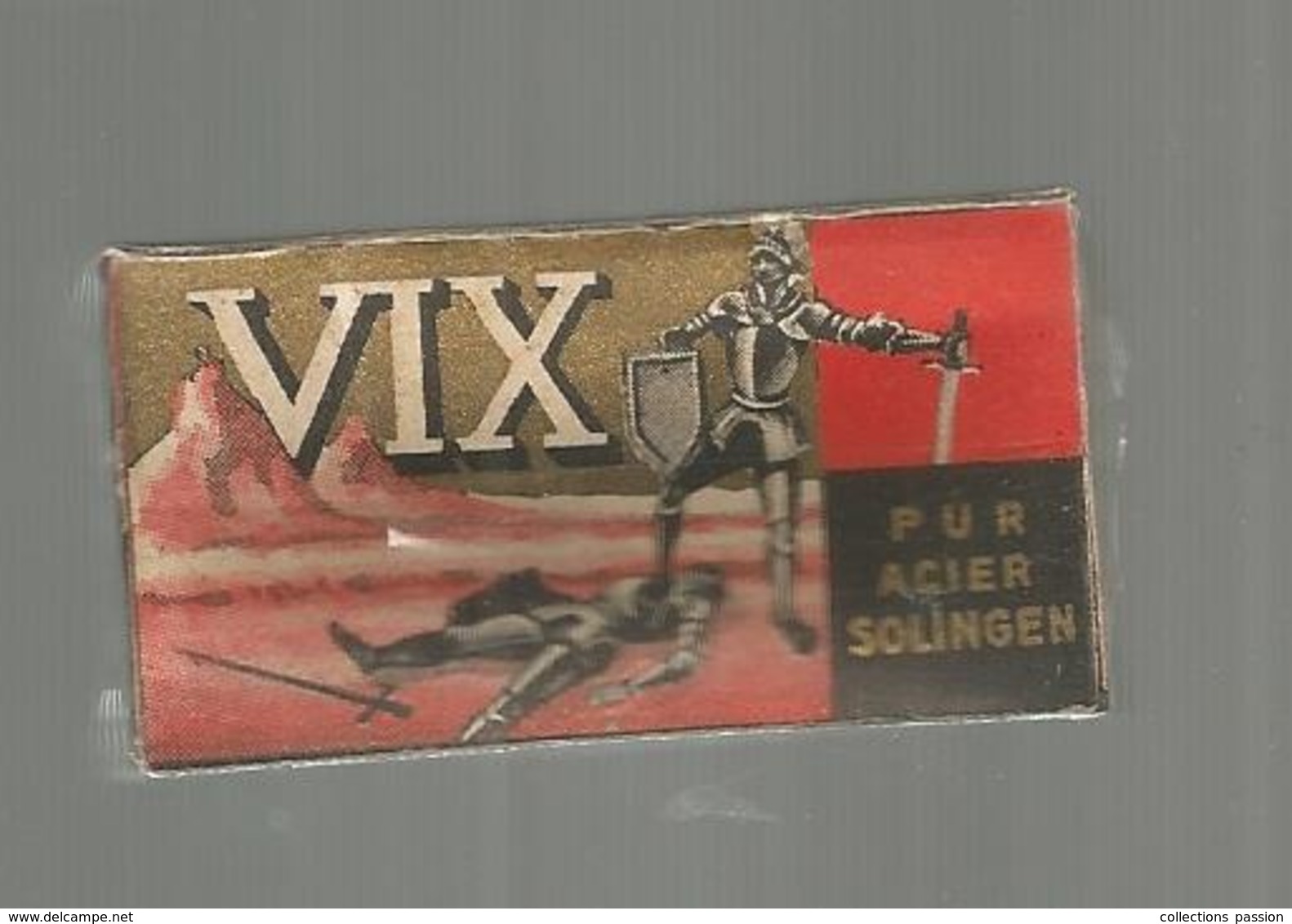 Boite Compléte De 5 Lames De Rasoir , Neuve , VIX , Pur Acier Solingen. ,  2 Scans - Razor Blades