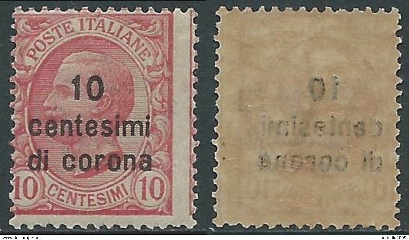 1921-22 DALMAZIA EFFIGIE 10 CENT MNH ** - UR33-4 - Dalmatien