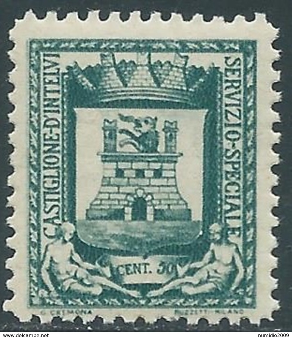 1945 EMISSIONI LOCALI CASTIGLIONE D'INTELVI STEMMA 50 CENT MNH ** - UR33-7 - Local And Autonomous Issues