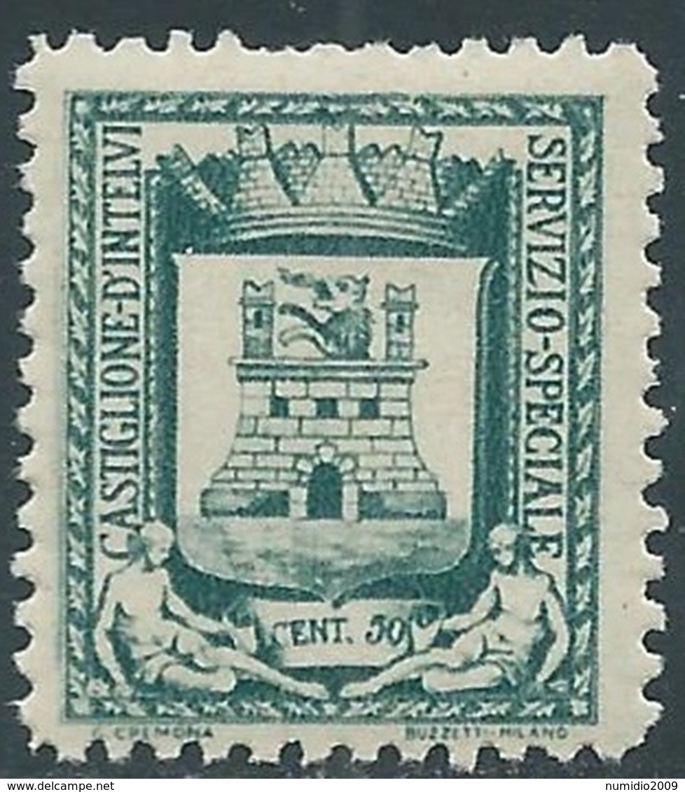 1945 EMISSIONI LOCALI CASTIGLIONE D'INTELVI STEMMA 50 CENT MNH ** - UR33-8 - Emissions Locales/autonomes