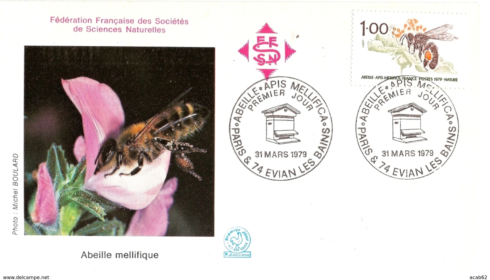 France FDC Abeille Ruche - 1970-1979