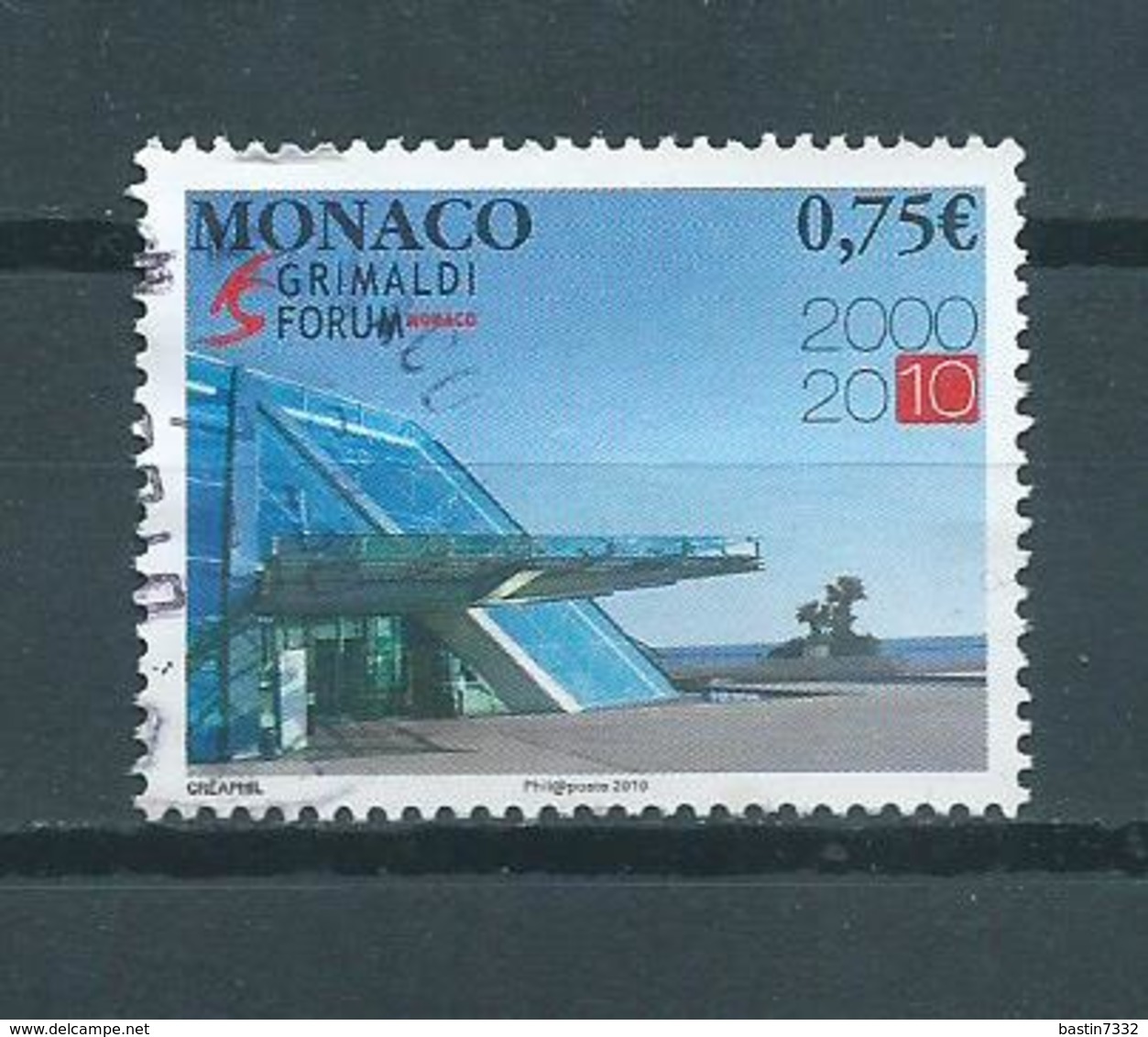 2010 Monaco Grimaldi Forum Used/gebruikt/oblitere - Used Stamps