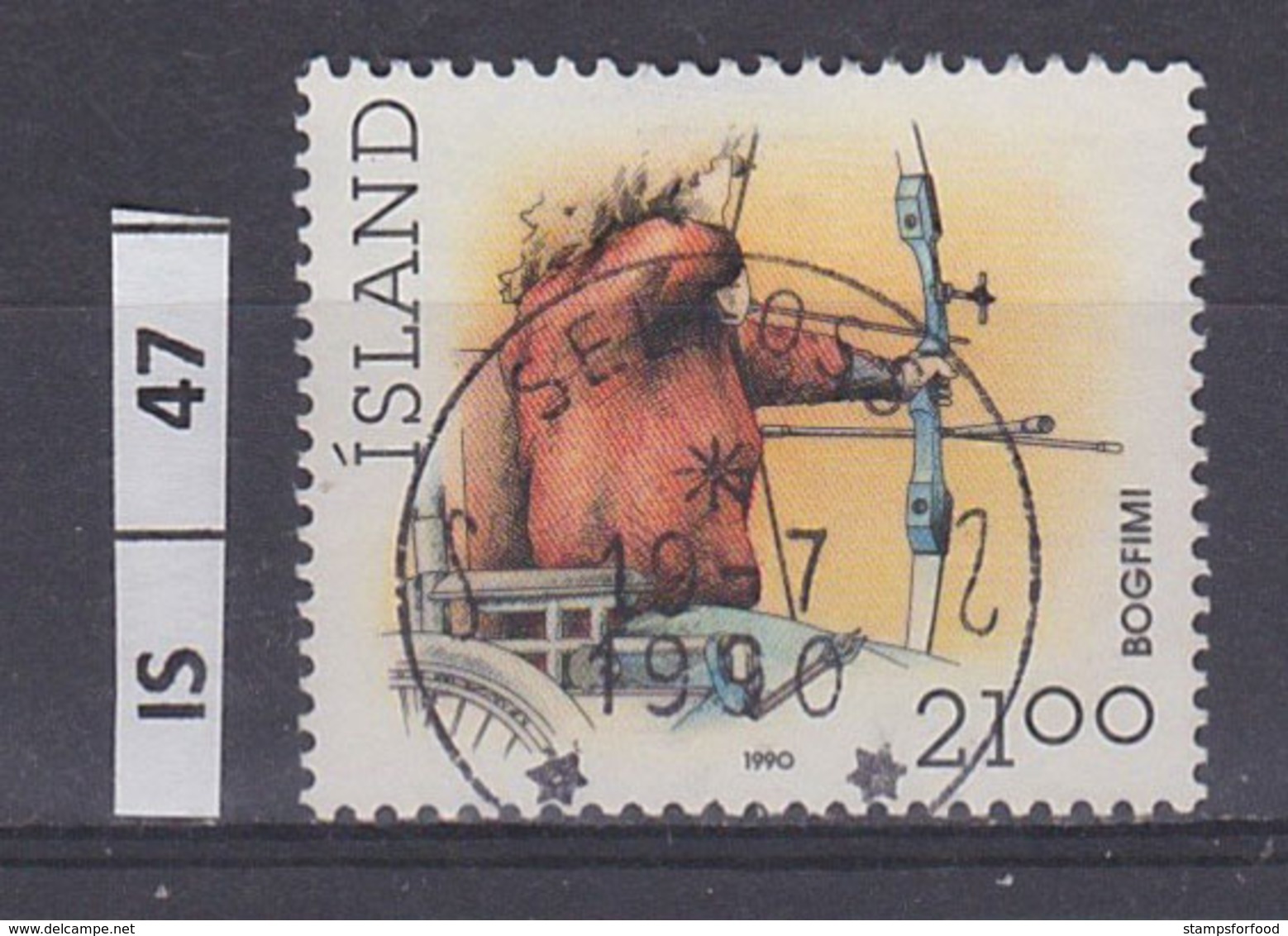 ISLANDA     1990	Tiro Con L'arco Usato - Usati