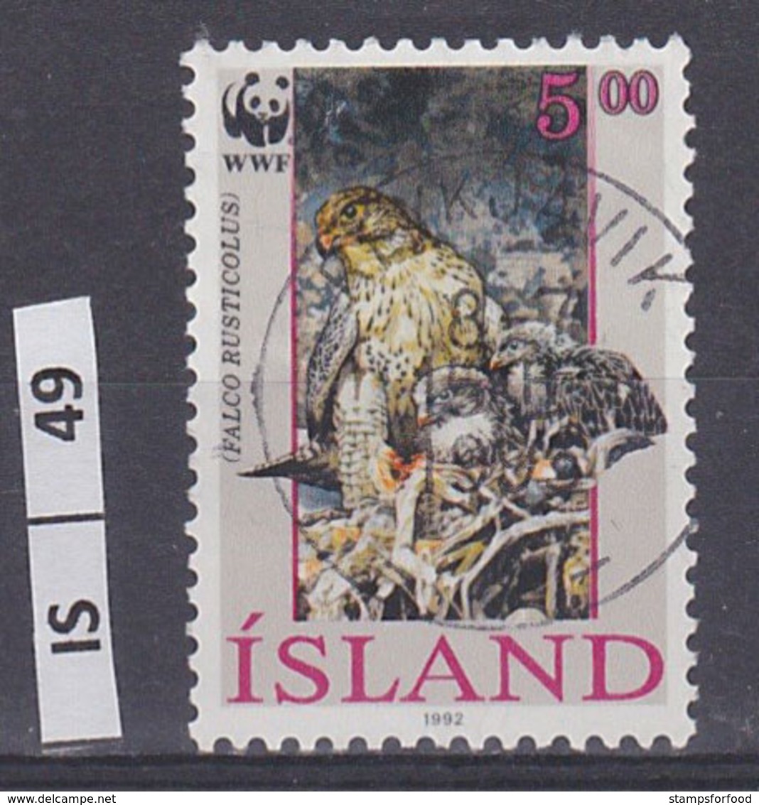 ISLANDA    1992	Falco  5 Kr Usato, - Usati