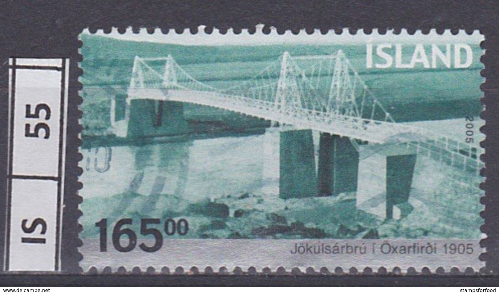 ISLANDA    2005	Ponte 165 Kr Usato - Usati