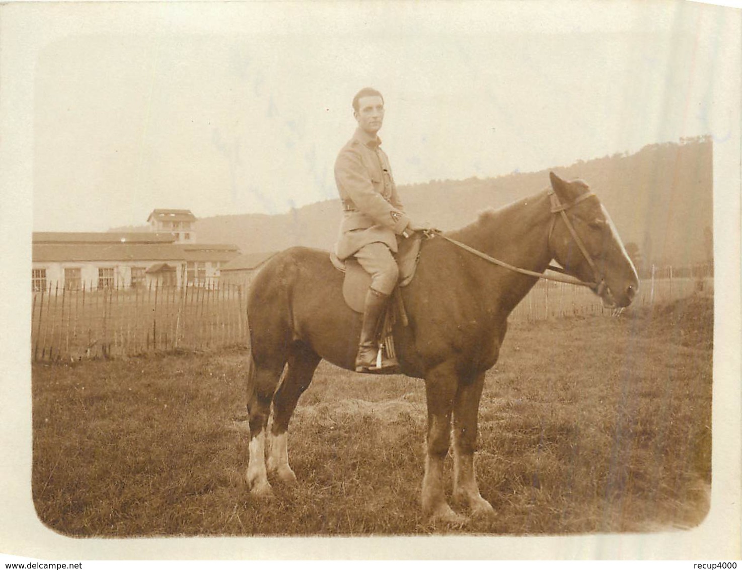 MILITARIA Militaire Sur Cheval à Pont De Claix 1924 2scans - Documents