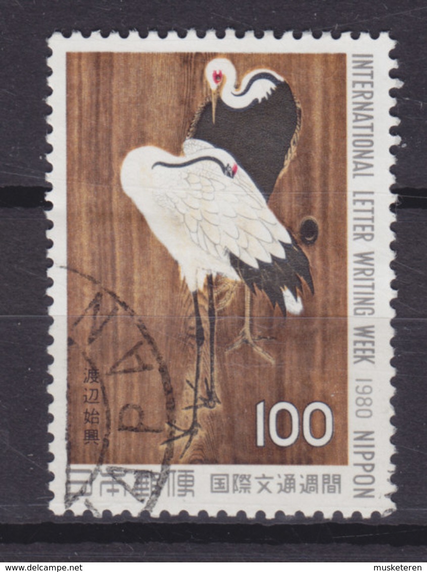 Japan 1980 Mi. 1444    100 (Y) Internationale Briefwoche Motooki Watanabe : 'Die Kranische' Bird Vogel Oiseau - Gebraucht