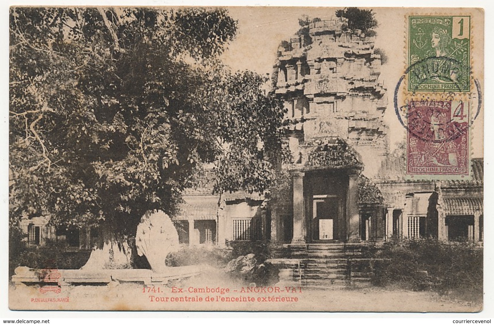 CPA - CAMBODGE - ANGKOR-VAT - Tour Centrale De L'enceinte Extérieure - Kambodscha