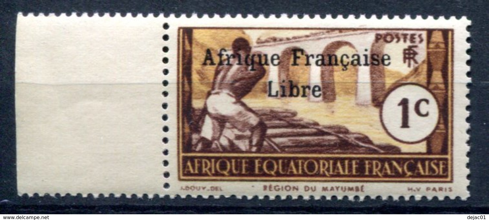 AEF - Variété Surcharge Espacée De 3,5 Mm - Yvert 156 Neuf Xxx - Lot 189 - Ungebraucht