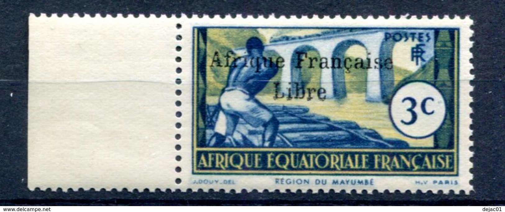 AEF - Variété Surcharge Espacée De 3,5 Mm - Yvert 158 Neuf Xxx - Lot 189 - Ungebraucht