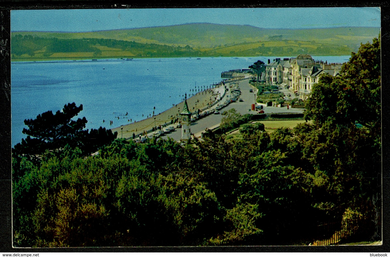 Ref 1322 - GB 1960's Postcard - Exmouth From Royal Beacon Hotel - Good Slogan Postmark - Devon - Covers & Documents