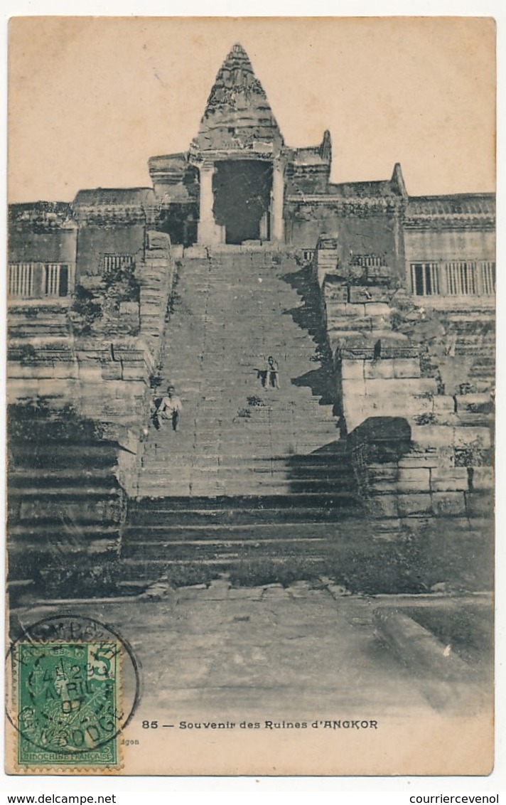 CPA - CAMBODGE - 85 - Souvenir Des Ruines D' ANGKOR - Cambodge