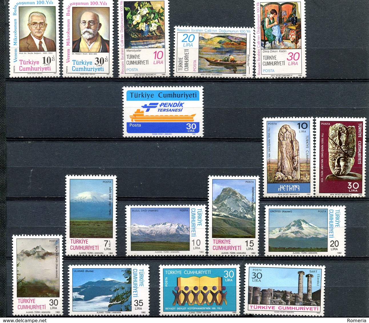 Turquie - 1982 - Lot Timbres ** - Nºs Dans Description - Unused Stamps