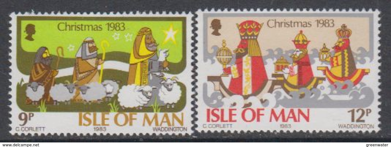 Isle Of Man 1983 Christmas 2v  ** Mnh (44227E) - Isola Di Man