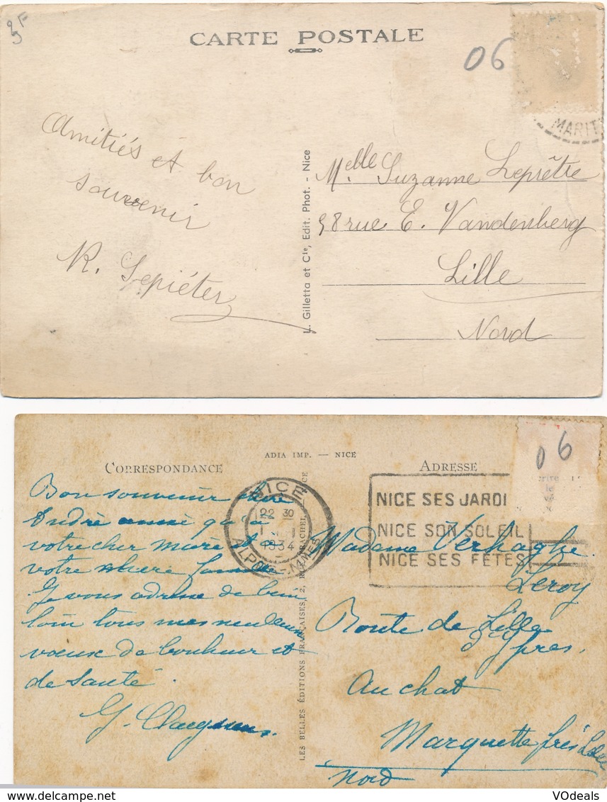 CPA - France - (06) Alpes Maritimes  - Nice - lot de 20 cartes