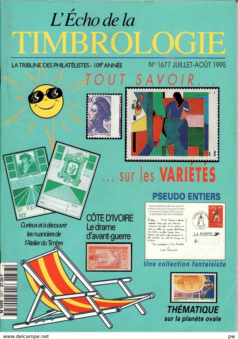 REVUE L'ECHO DE LA TIMBROLOGIE N°1677 De Juillet-Août 1995 - Français (àpd. 1941)