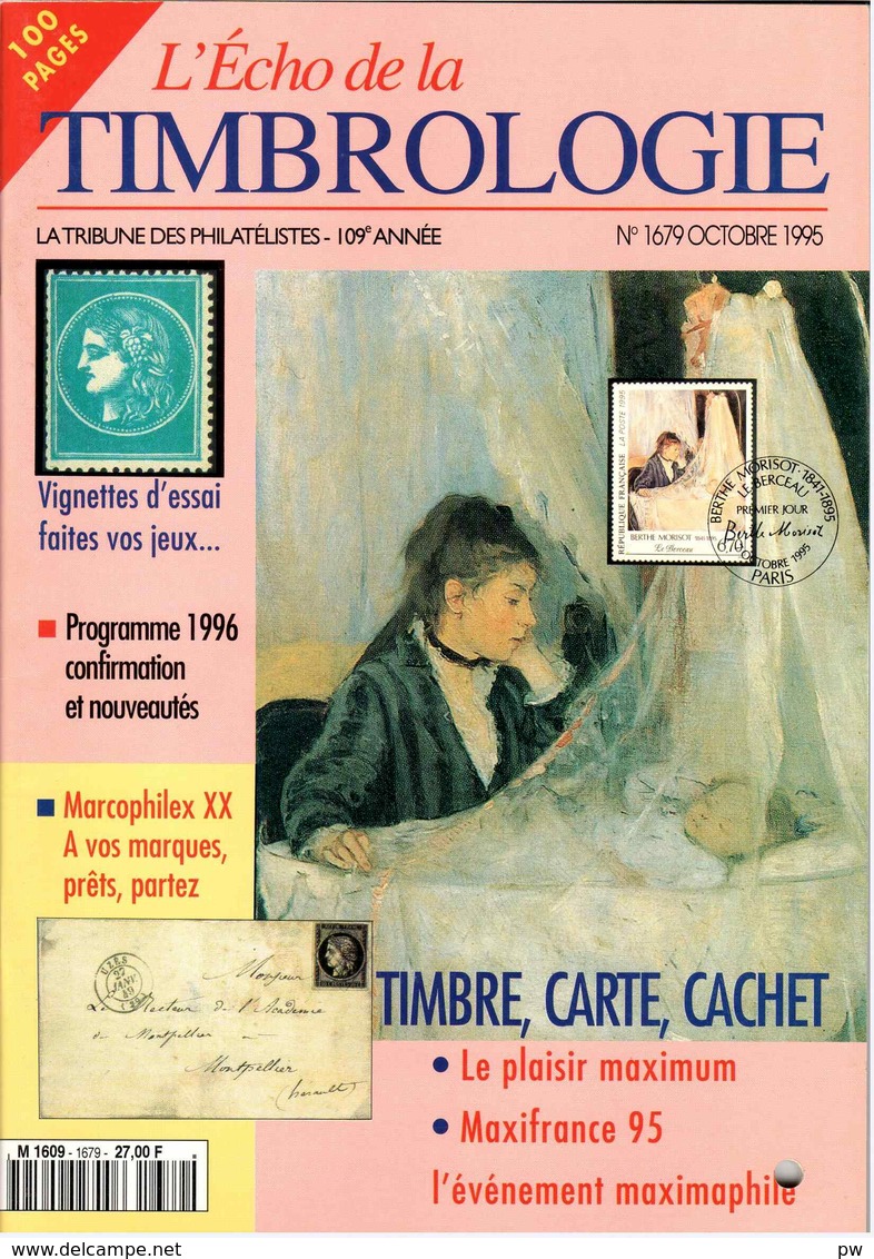 REVUE L'ECHO DE LA TIMBROLOGIE N°1679 De Octobre 1995 - Français (àpd. 1941)