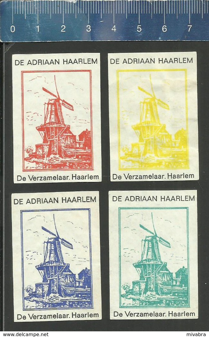 MOLEN DE ADRIAAN HAARLEM  - MOULIN - MILL -  MÜHLE -  MOLINO MOULINS MOLENS MILLS Dutch Matchbox Labels - Matchbox Labels