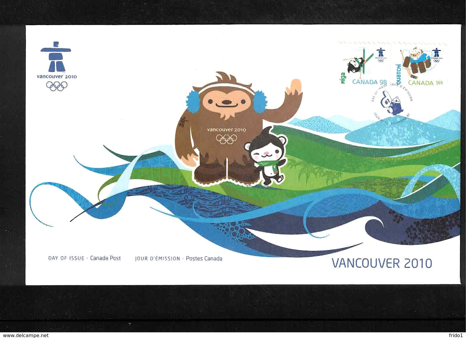 Canada 2010 Olympic Games Vancouver FDC - Winter 2010: Vancouver