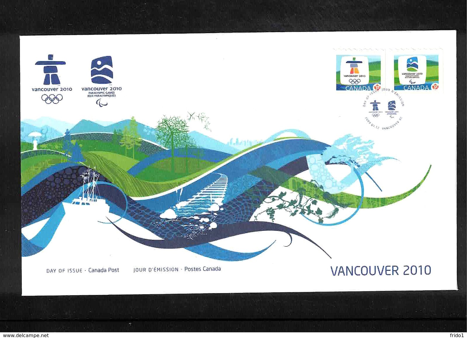 Canada 2010 Olympic Games Vancouver FDC - Inverno2010: Vancouver