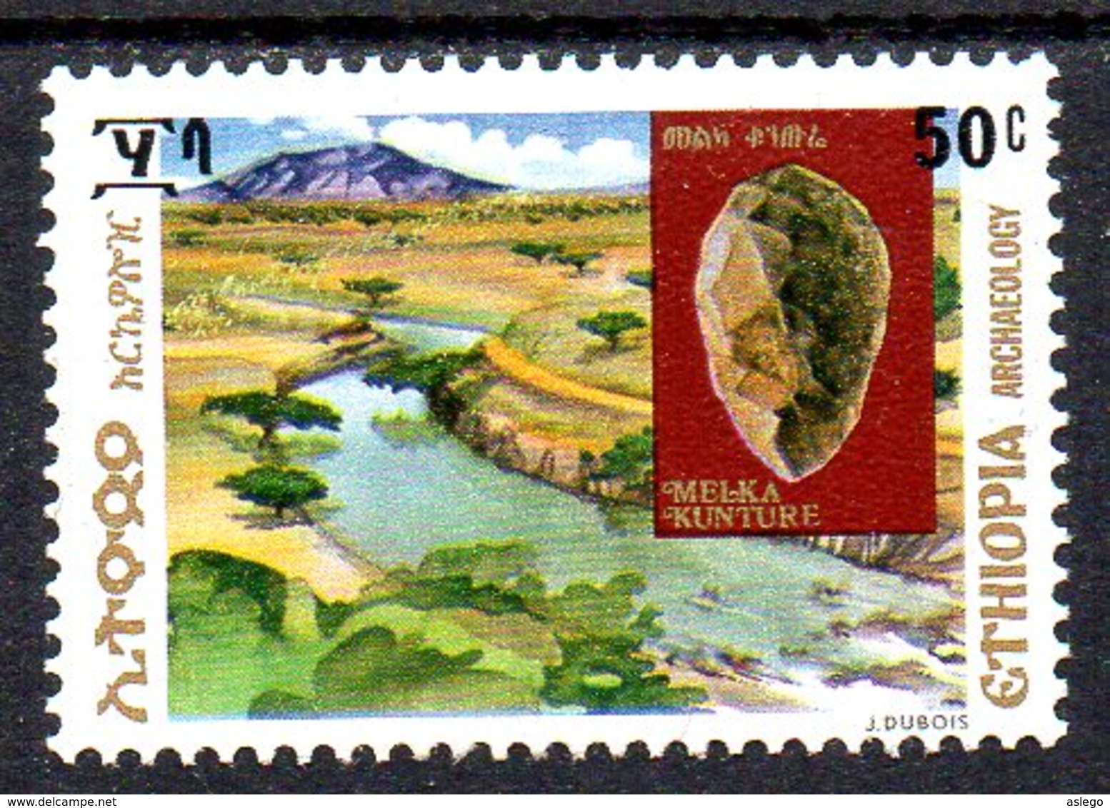 1977, Ethiopie, Archéologie, Préhistoire, Silex - Etiopía