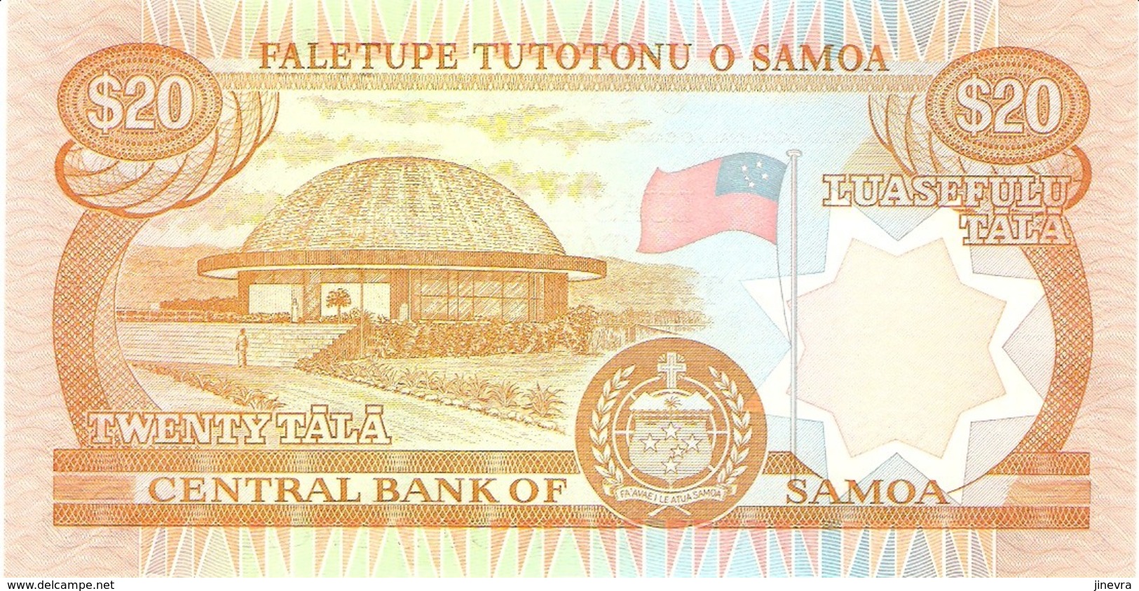 SAMOA 20 TALA 2002 PICK 35b UNC - Samoa
