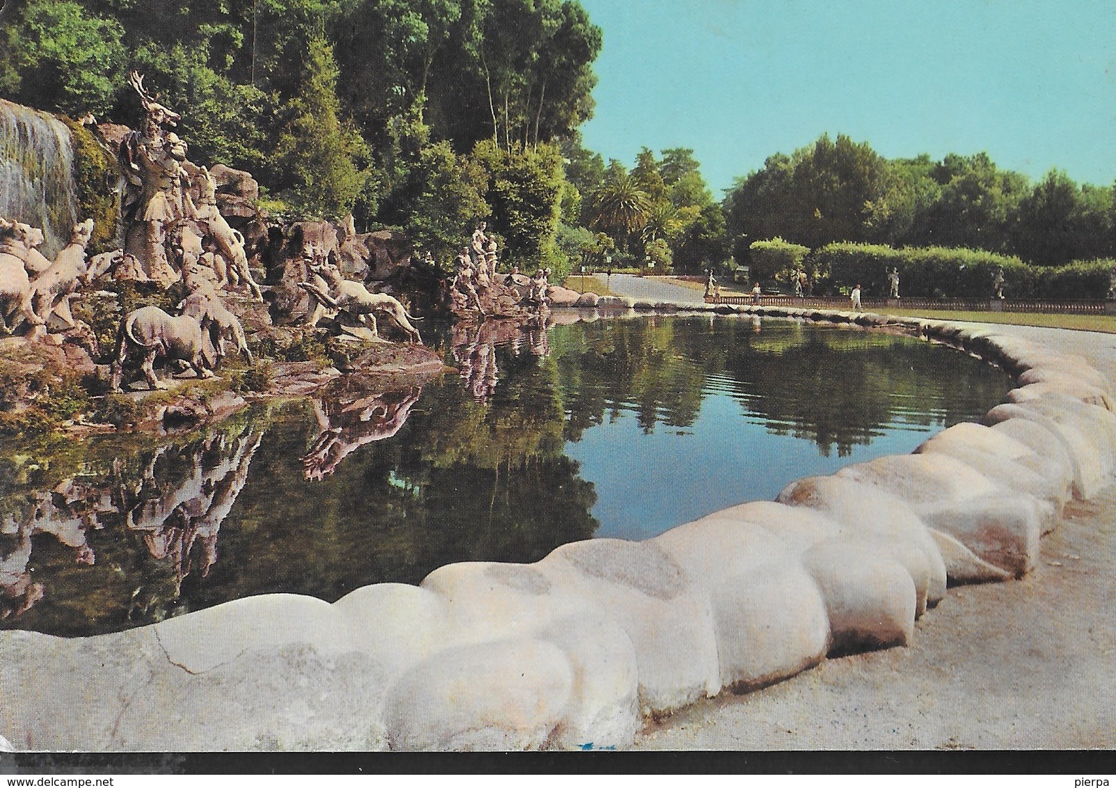 CAMPANIA - CASERTA - PARCO REALE - BAGNO DI DIANA E ATTEONE - VIAGGIATA 1962 - Caserta