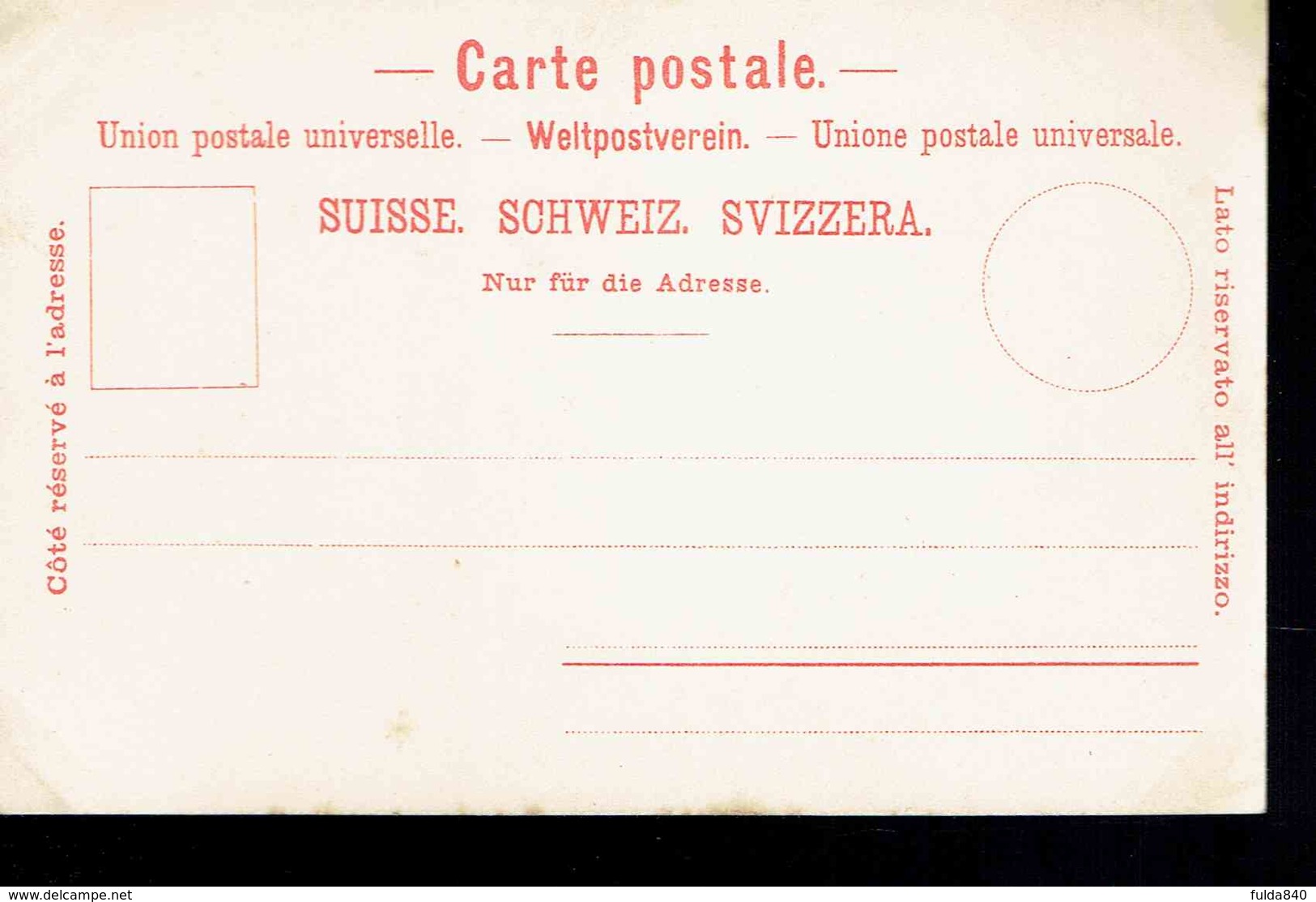CPA.  * SUISSE.  Paysan Signée Reifs * Fritz Reifs Schweizer Poskarten * VERS 1898*  .Signée Reifs *. - Famille Grand-Ducale