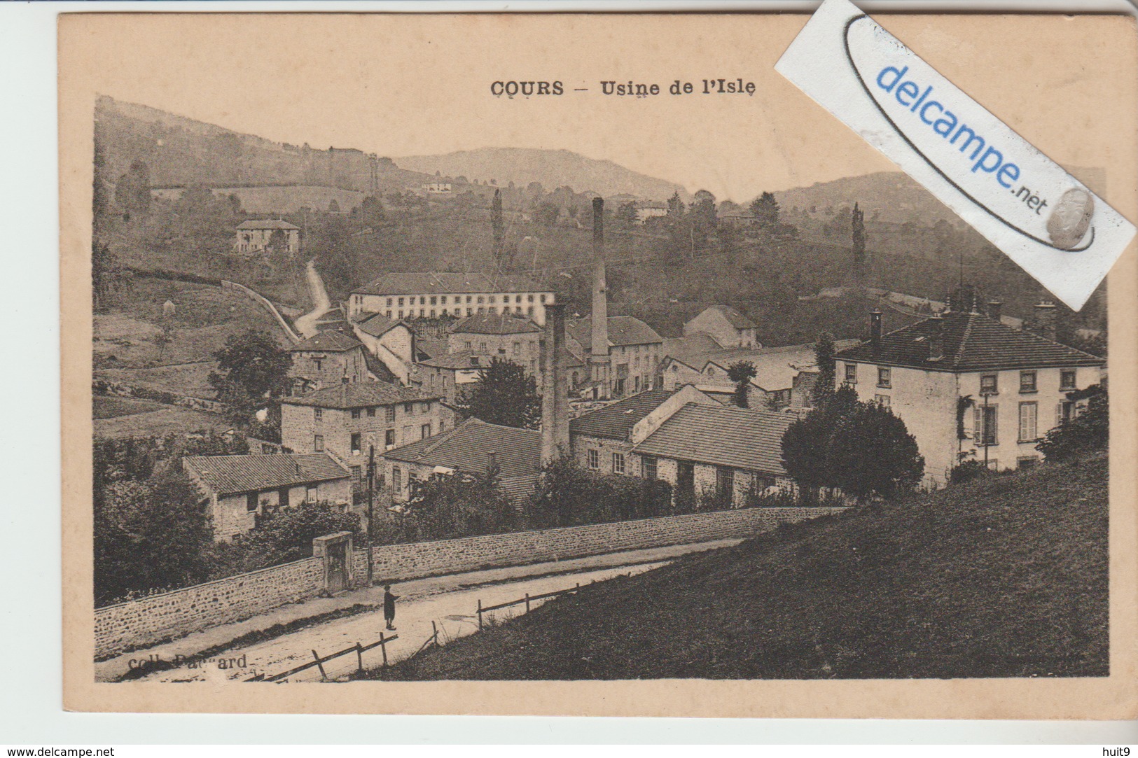 COURS : Usine De L'Isle,grande Cheminée. - Cours-la-Ville