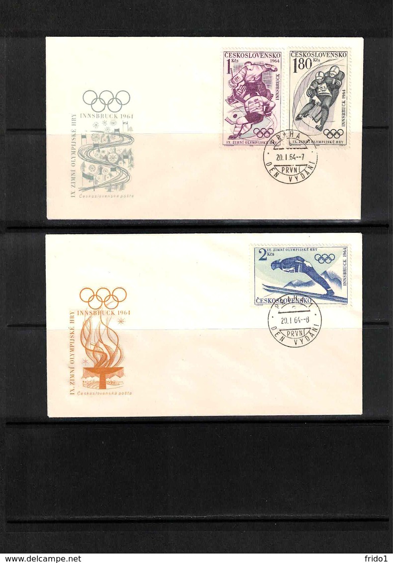 Czechoslovakia 1964 Olympic Games Innsbruck FDC - Winter 1964: Innsbruck