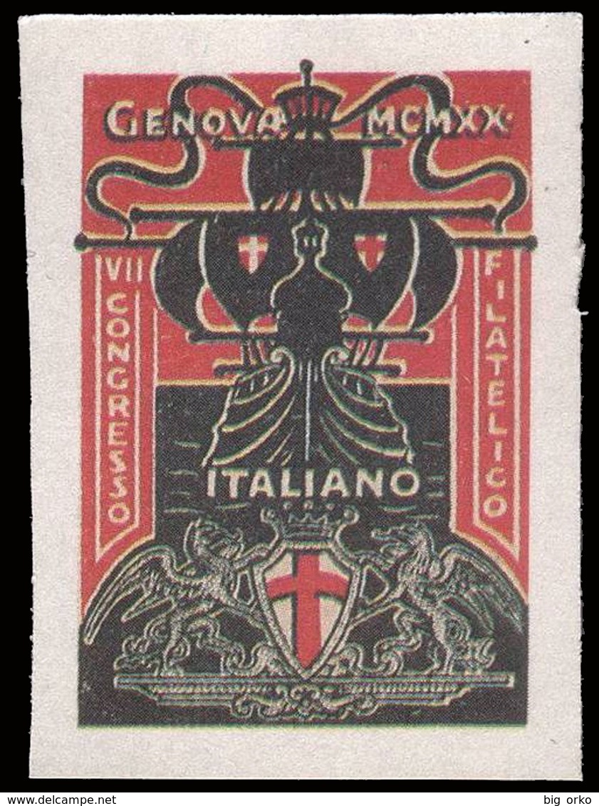 ITALIA - VII Congresso Filatelico Italiano - Genova 1920 - Erinnofilia
