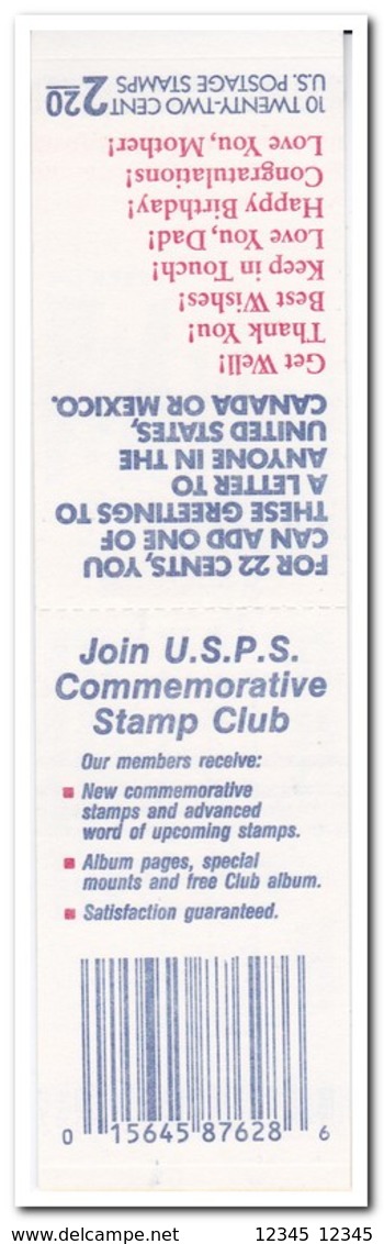 Amerika 1987, Postfris MNH, Greetings Booklet - 1981-...