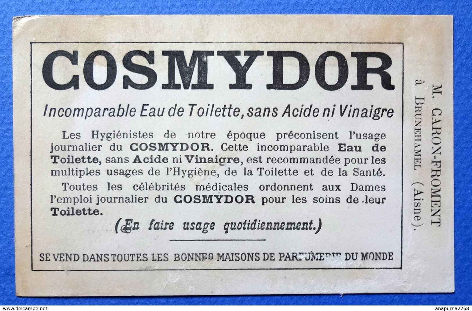 CHROMO ....LITH. BOGNARD........PARFUMERIE......EAU DE TOILETTE COSMYDOR...LE PERRUQUIER...  ENFANT..FER A FRISER - Autres & Non Classés