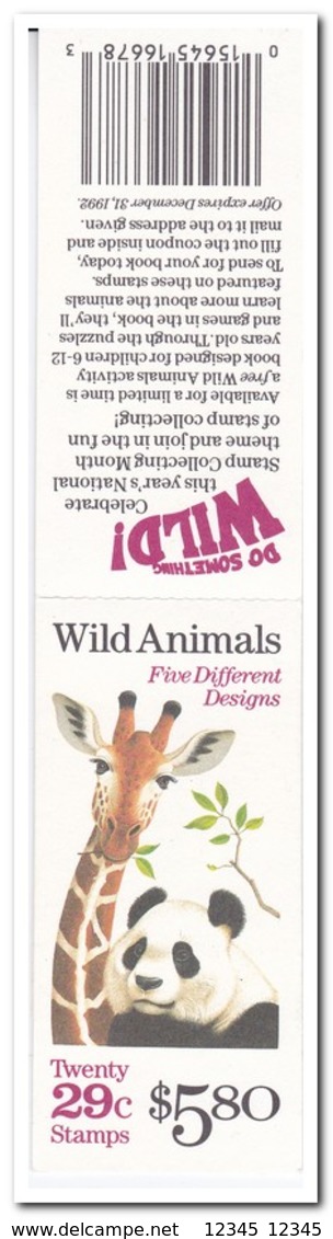 Amerika 1992, Postfris MNH, Wild Animals - 1981-...