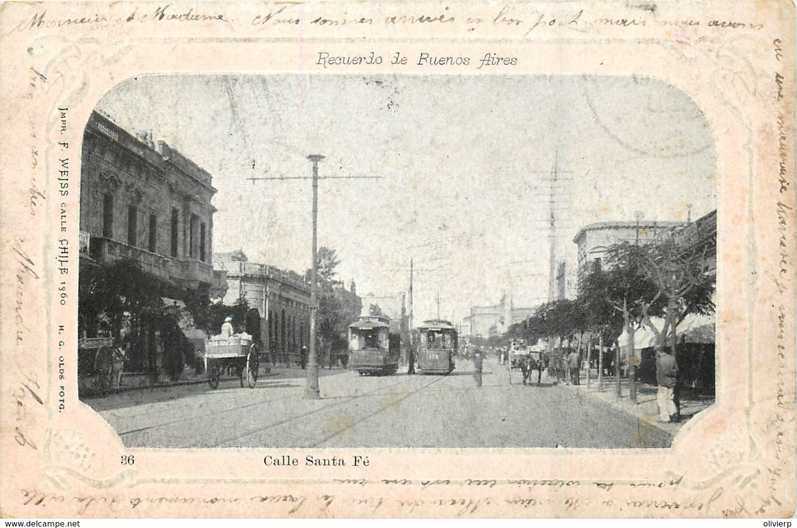 Argentina - Recuerdo De Buenos-Aires - Calle Santa Fé - Argentine