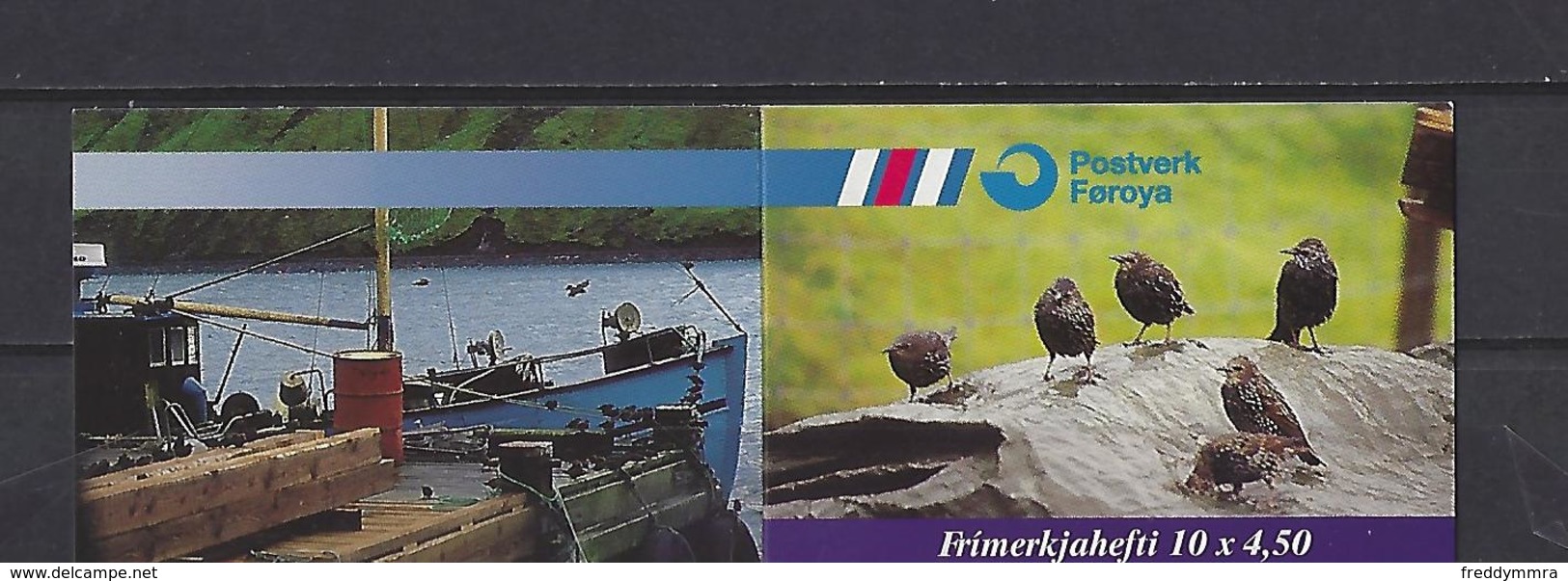 Féroé: Carnet 324  ** -  Oiseaux Sédentaires - Féroé (Iles)