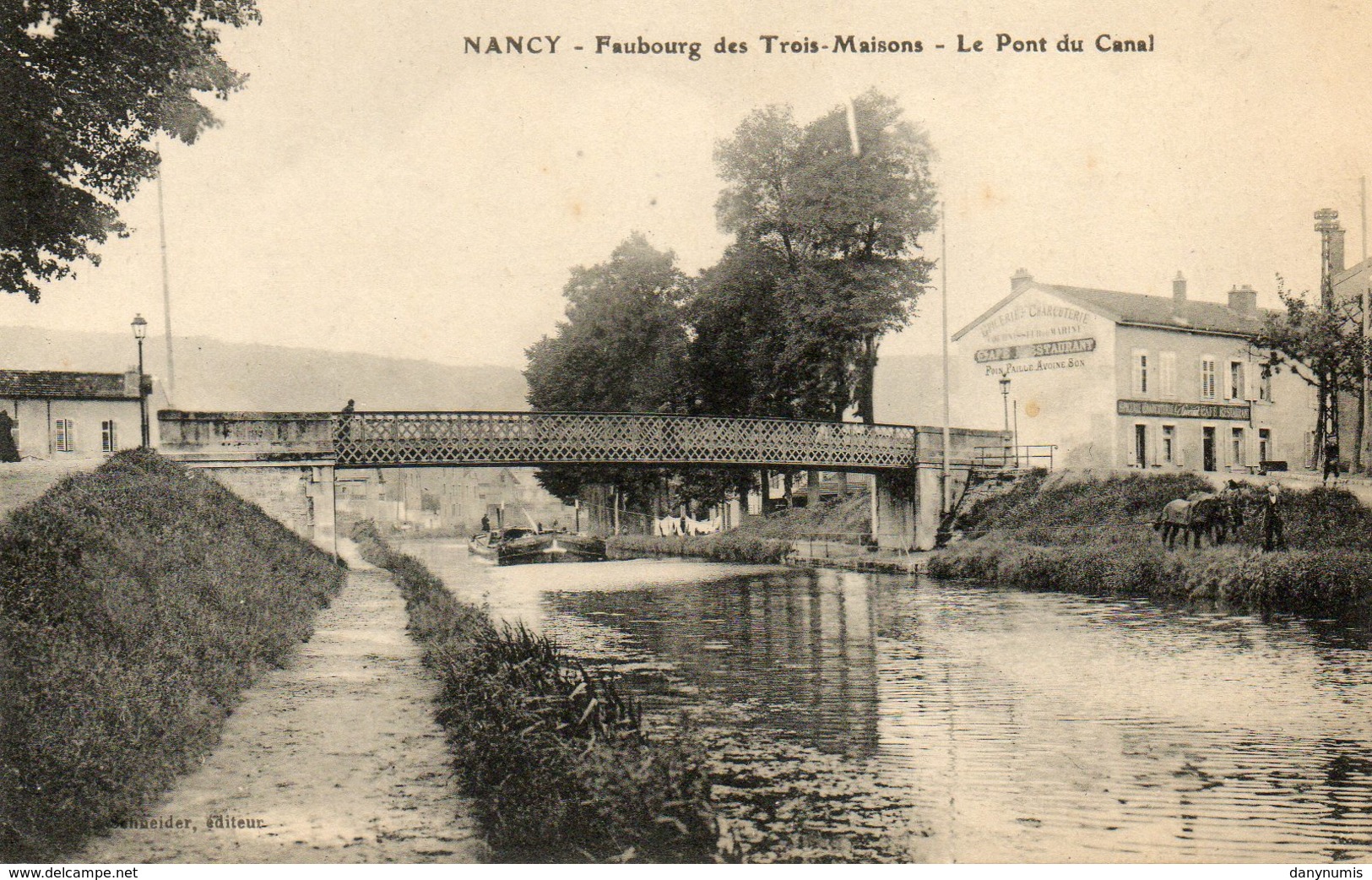 54  NANCY    Faubourg Des Trois Maisons  Le Pont Du Canal - Nancy