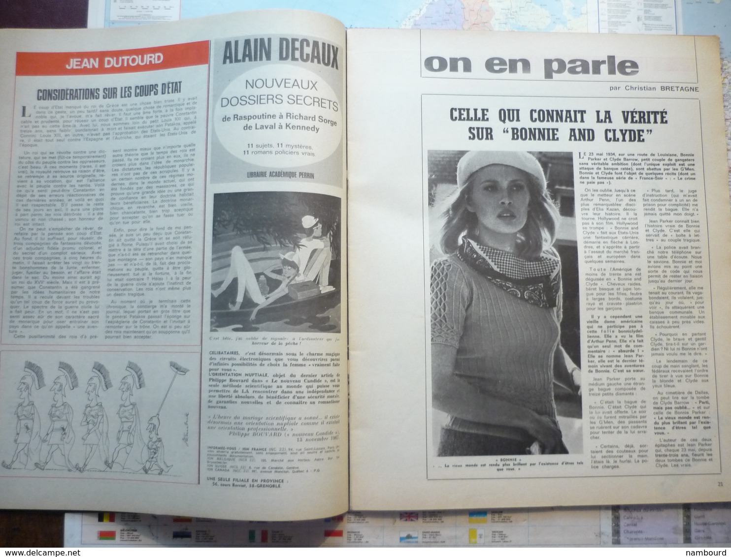 Le Nouveau Candide revue des années soixantes N°348 Semaine du 25 au 31 Décembre 1967 Dernier Numéro