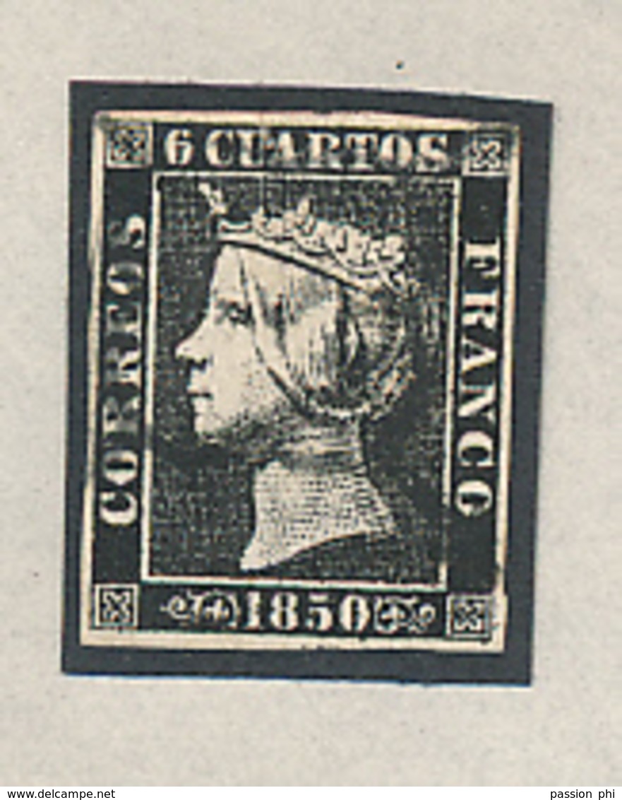 SPAIN 1850 ISSUE YVERT 1/1A NICE USED  BLACK CANCELLATION VERY NICE STAMPS - Oblitérés
