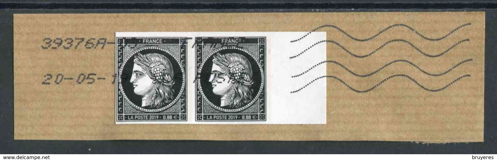 TIMBRES De 2019 "Cérès 0,88 €" Provenant Du Feuillet De 20 Timbres "170 Ans Du Premier Timbre-poste Français" - Oblitérés