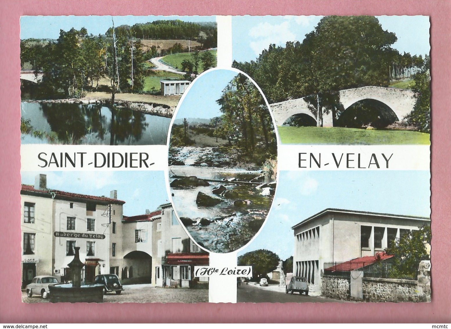 CPSM Grand Format - Saint Didier En Velay - Le Prège - Le Pont De La Clare - La Place De La Fontaine - La Poste - Saint Didier En Velay