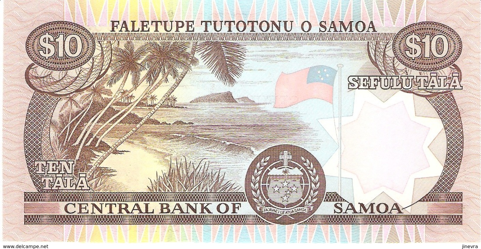 SAMOA 10 TALA 2002 PICK 34b UNC - Samoa