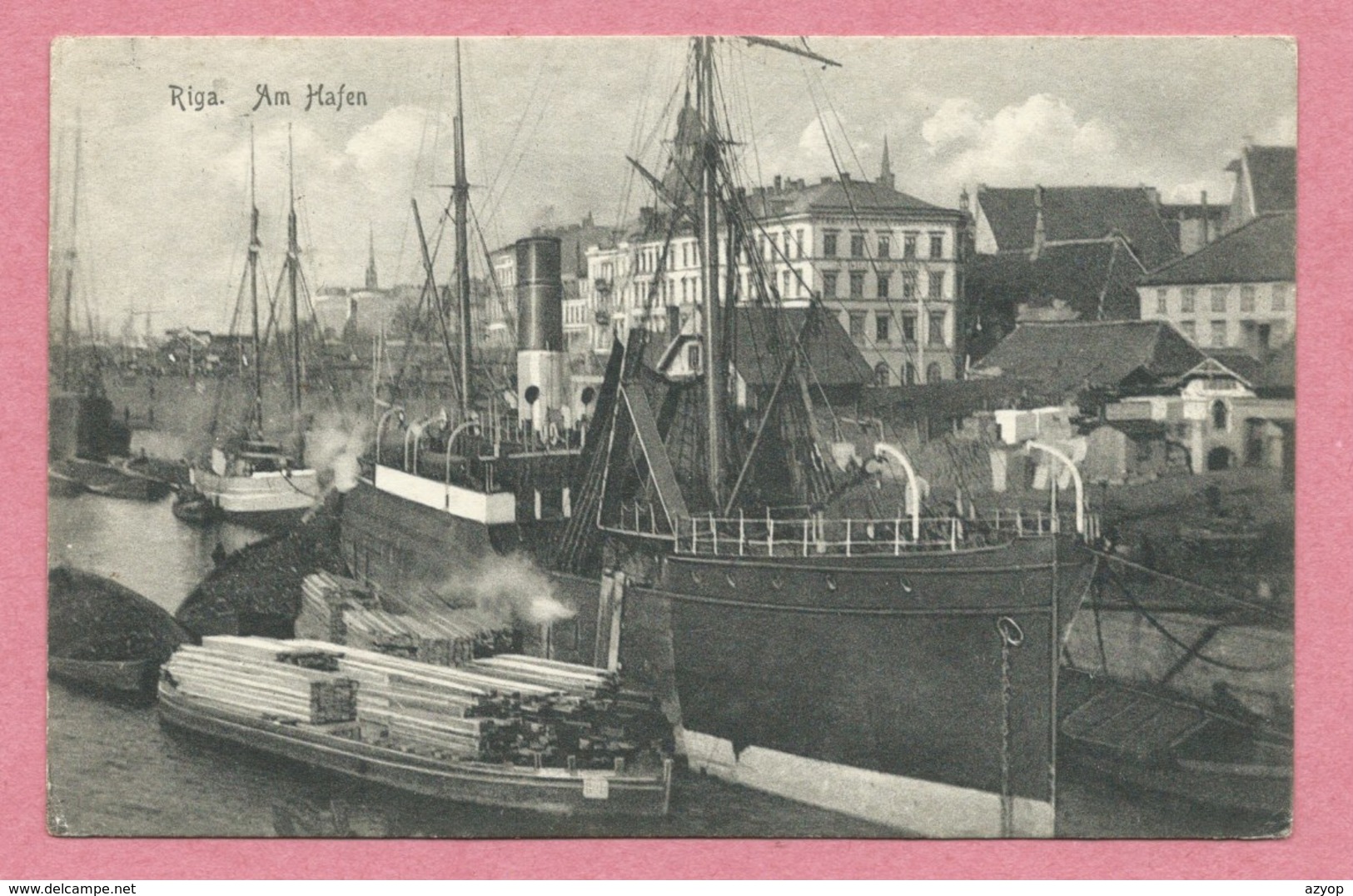 Lettonie - RIGA - Am Hafen - Feldpost - Guerre 14/18 - Lettonia