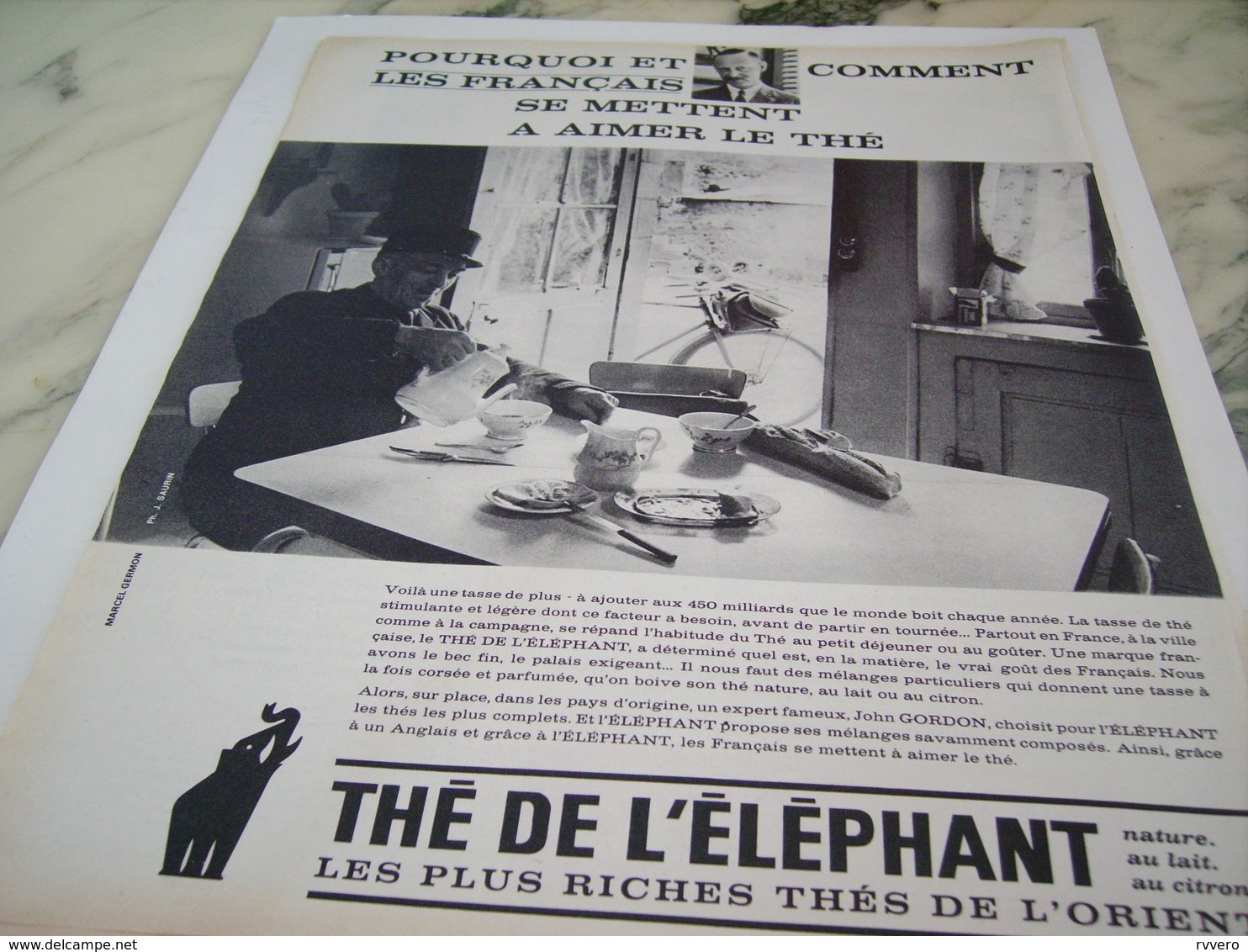 ANCIENNE PUBLICITE THE DE L ELEPHANT  1963 - Affiches